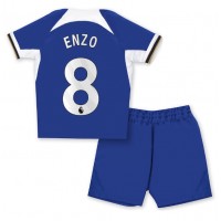 Chelsea Enzo Fernandez #8 Hemmadräkt Barn 2023-24 Kortärmad (+ Korta byxor)